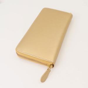 バックヤードファミリー BACKYARD FAMILY BEAMZSQUARE ゴールドレザーラウンドF長財布 （ゴールド）