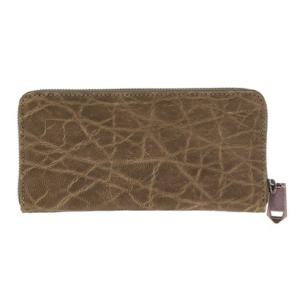 バックヤードファミリー BACKYARD FAMILY ZOO 象革 長財布 （ボトルグリーン）