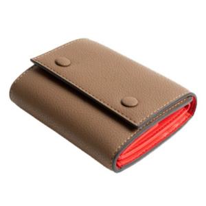 ノーブランド No Brand MALTA ミニ財布 ツートンカラー （BROWNxRED）