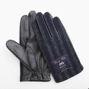 バックヤードファミリー BACKYARD FAMILY MEN MOON グローブ タッチパネル対応 （ストライプネイビー）