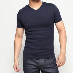 ナノ ユニバース アウトレット NANO UNIVERSE outlet 【wjk】別注 V Neck Tee SS （ネイビー）