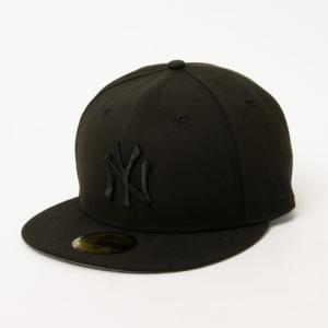 ニューエラ NEW ERA MLB BASIC 59FIFTY BLACK ON BLACK COLLECTION 帽子 （ニューヨーク・ヤンキース）