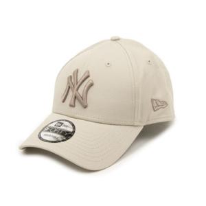 ニューエラ NEW ERA MLB LEAGUE ESSENTIALS 9FORTY 帽子 （ヤンキースベージュ×ブラウン）