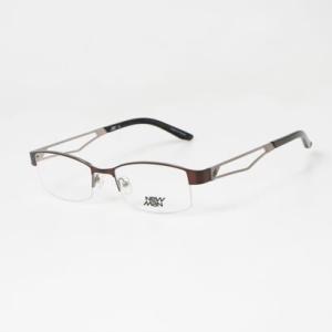 ニューマン NEWMAN メガネ 眼鏡 アイウェア レディース メンズ （ブラウン/シルバー）