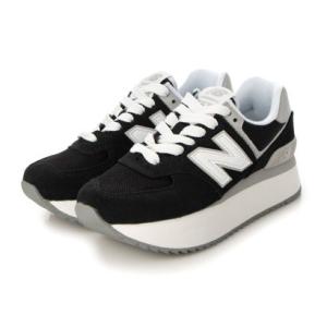 ニューバランス New Balance 新作 レディース 厚底 スニーカー 574+ WL574Z  (ブラック)｜locondo-shopping