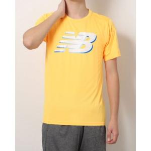 ニューバランス New Balance メンズ 陸上/ランニング 半袖Tシャツ プリンテッドグラフィック Tシャツ_ MT21225 （オレンジ）｜locondo-shopping