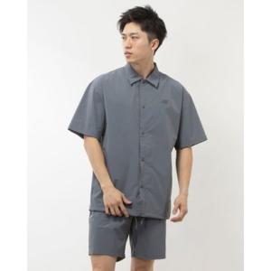 ニューバランス New Balance メンズ 半袖シャツ マルチファンクションシャツ_ショートスリーブ AMT45099 （ブルー）｜locondo-shopping