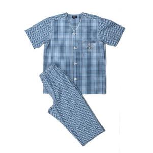 ニューヨーカー ホーム NEWYORKER HOME 半袖ノーカラーパジャマ （ブルー）