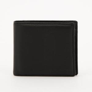 ノーブランド no brand カンサイヤマモトオム 本革中ベラ 二つ折り財布 （ブラック）