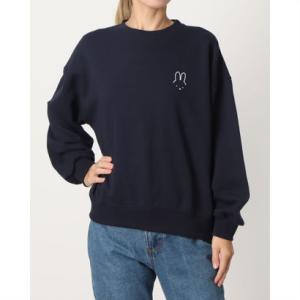 ノーブランド no brand レディース スウェットトレーナー miffy バックグラフィックトレーナー(ダンス) ALW-25344 （NVY）