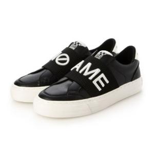 ノーネーム NO NAME ビッグロゴスリッポンスニーカー（STRIKE-32258-BLACK） （BLACK(ブラック））