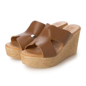 オー マイ サンダルズ Oh my Sandals クッションインソール厚底ミュールサンダル （ブラウン）