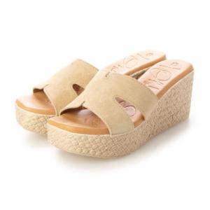 オー マイ サンダルズ Oh my Sandals クッションインソールウェッジミュール （ベージュ...