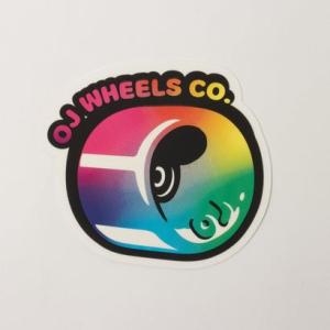 オージェー ウィール OJ WHEELS HOT JUICE FADE MYLAR STICKER 3.25IN×3.37IN （マルチ）