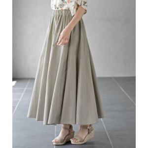 アールピーエス rps コットンマキシフレアースカート （ライトグレー）