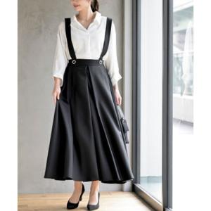 アールピーエス rps BIGリングダブルクロスジャンパースカート （ブラック）