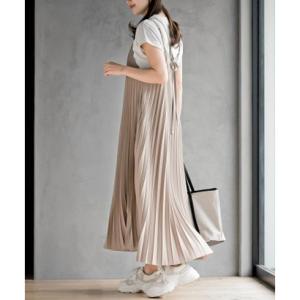 アールピーエス rps プリーツキャミワンピース （グレージュ）