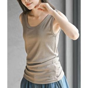 アールピーエス rps 前後2WAYテレコリブタンクトップ （モカ）