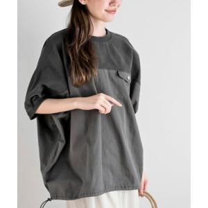 アールピーエス rps ピグメント天竺ドルマンドロストプルオーバー （ブラック）