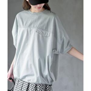 アールピーエス rps ピグメント天竺ドルマンドロストプルオーバー （グリーン）