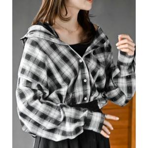 アールピーエス rps ホットフィックス2WAYチェックBIGシャツ （ブラック）