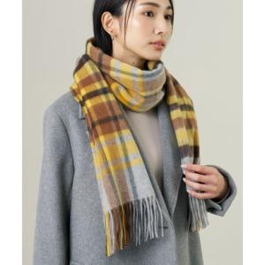 J.PRESS LADIES ジェイプレス　イエロー　マフラー　美品 J.PRESS LADIES 【人気定番・冬のマストアイテム】カシミヤ チェック