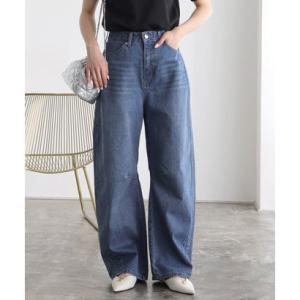 【低身長向け】カーブデニム （ブルー）