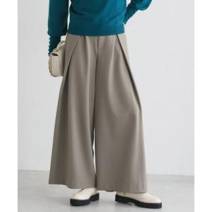 インタックワイドパンツ （グレージュ）