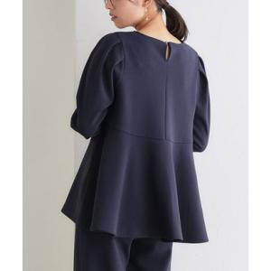 ペアスキンベロアバックフレアトップス （ネイビー）