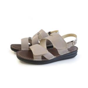 ポインター pointer [ポインター]マジックテープ付きサンダル ストラップ レディース 靴 PO5668 （ライトグレー）