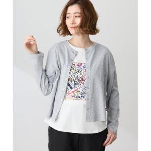 プチ オンフルール Petit Honfleur シアーコットン カーディガン【UV CUT・接触冷感】 （グレー）