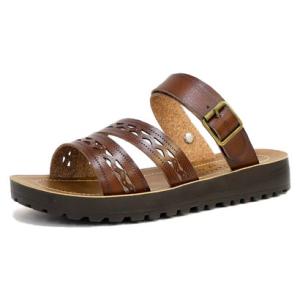 パータム PARTAM サンダル レディース フラット つっかけ 手染め 人工皮革 幅広 3E 2way バックストラップ 軽い クッション オフィス