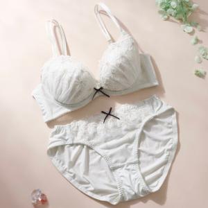 パリーゼ Palissee 【EFカップ】フランネルフラワーブラ＆ショーツ 【返品不可商品】 （ミント）