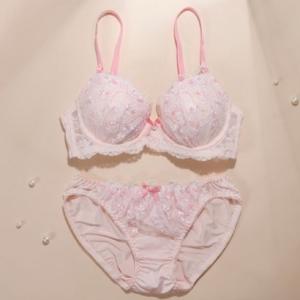 パリーゼ Palissee リボンブーケ ブラ＆ショーツ【返品不可商品】 （ピンク）