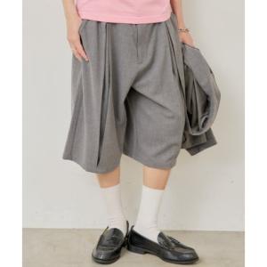 パル PAL 【Kastane】【WHIMSIC】ボックスプリーツショートパンツ （gray）