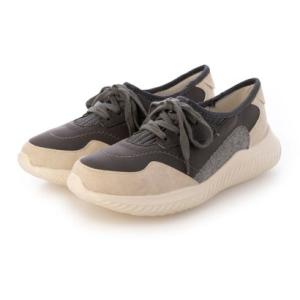 パータム リュクス PARTAM LUXE パッチワークレースアップシューズ （GY）