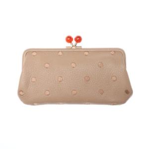 ＜ロングセラー＞ペルケ perche アクリル玉がま口長財布 （オークドット）