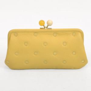 ＜ロングセラー＞ペルケ perche アクリル玉がま口長財布 （YEDOT）