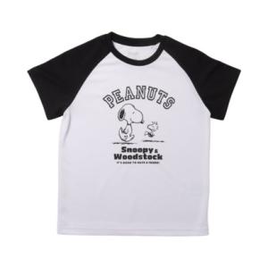ピーナッツ PEANUTS ジュニア 半袖機能Tシャツ ICOOL 遮熱UV ラグランTシャツ TR...
