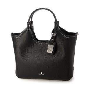 ペレボルサ PELLE BORSA コンパクトレザーバッグ （ブラック）