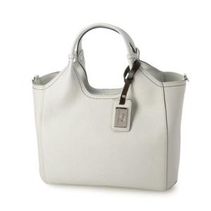 ペレボルサ PELLE BORSA コンパクトレザーバッグ （オフホワイト）