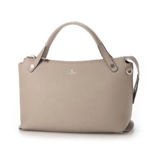 ペレボルサ PELLE BORSA 「レネット」2WAYバッグ （グレージュ）日本製