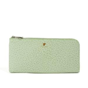 ペレボルサ PELLE BORSA L字ファスナー長財布 （レタスグリーン）