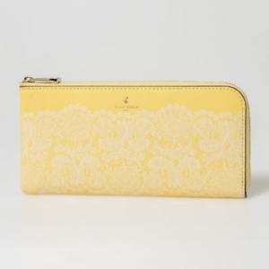 ペレボルサ PELLE BORSA L字ファスナー長財布 （イエロー）