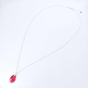 ピーク PEAQ クリスタルガラス 大粒ドロップロングペンダント