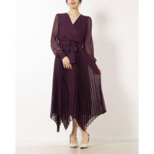 フェイズ エイト Phase Eight Dani Pleated Dress （Plum）