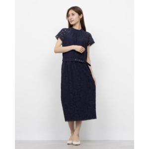 フェイズ エイト Phase Eight Aurora Lace Dress （Navy）