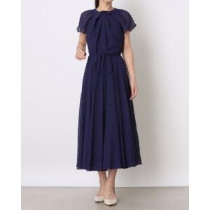 フェイズ エイト Phase Eight Gwen Textured Twist Neck Dress （Navy）