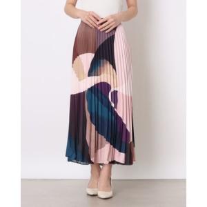 フェイズ エイト Phase Eight Elmina Abstract Skirt （Purple）