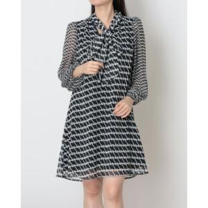 フェイズ エイト Phase Eight Suki Navy Geo Tunic Mini Dress （Navy）